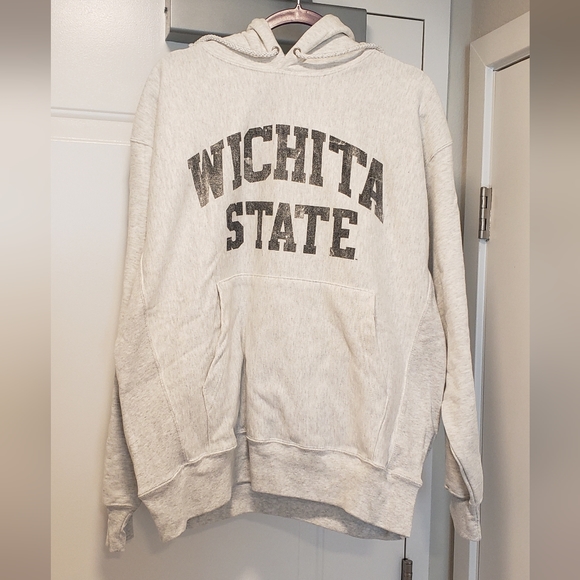 Vintage Champion Reverse Weave Hoodie 2000 Wichita State University Kansas - Picture 5 of 7